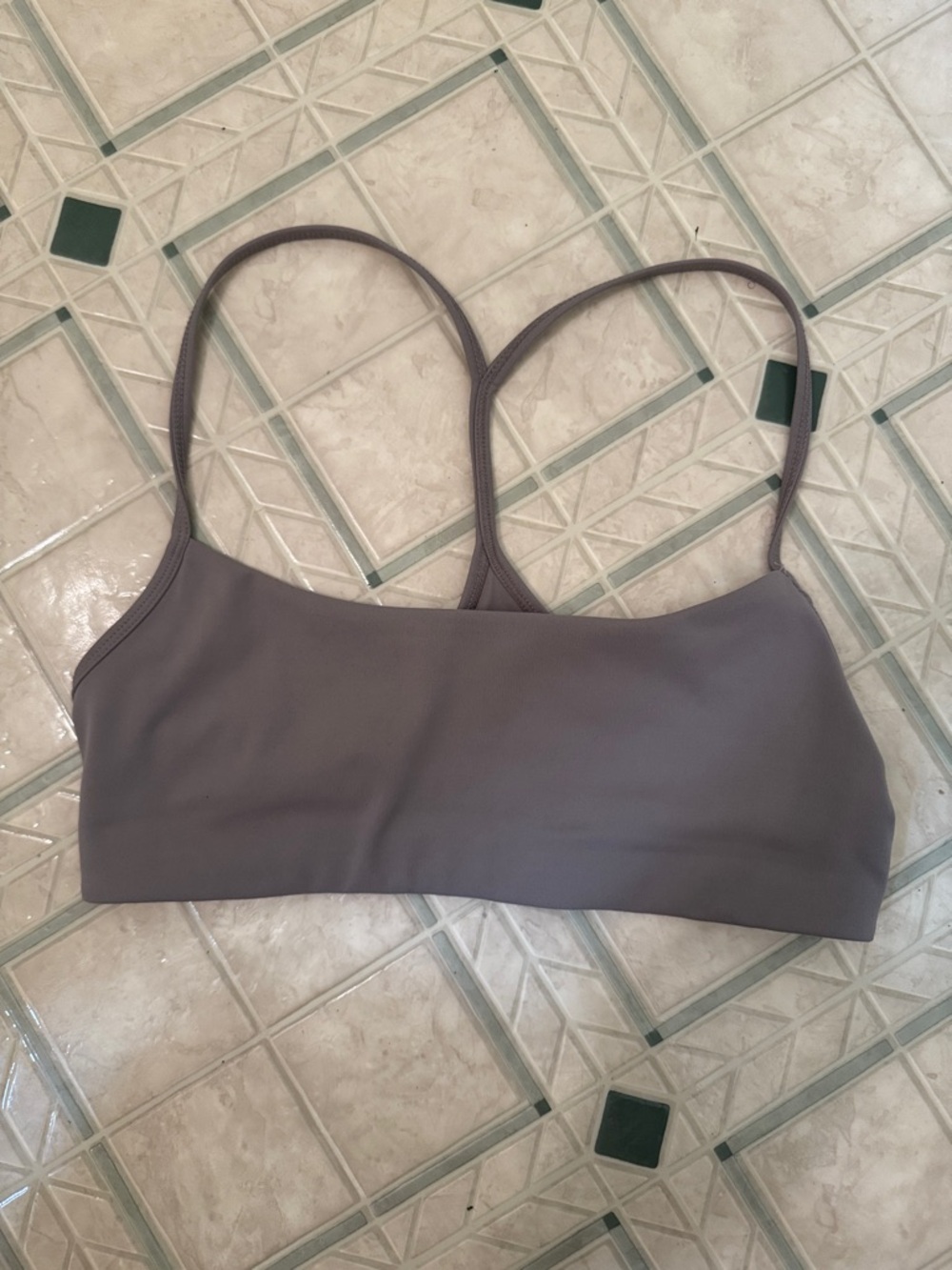 Garage Mauve Gray Strappy Bralette